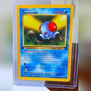 - Pokémon 1999 1st Edition Tentacool #56/62   Fossil Common